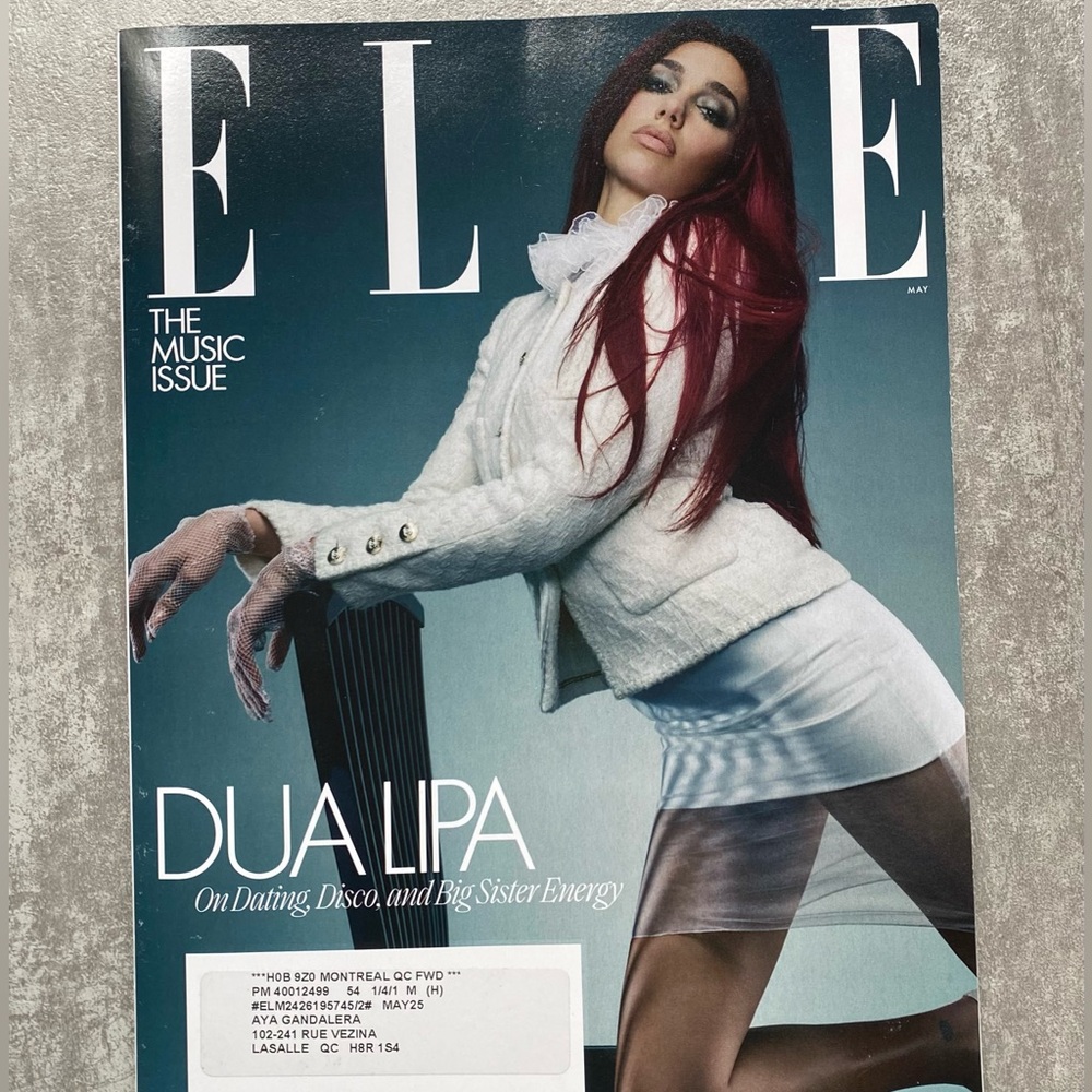 Elle Magazine  Dua Lipa